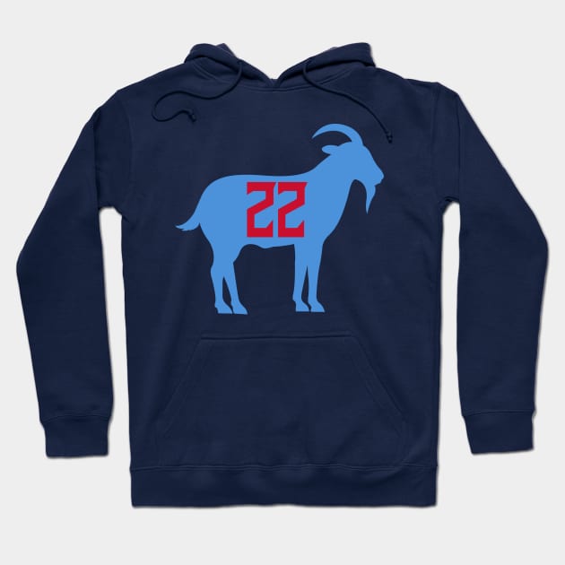 Tennessee Titans Derrick Henry GOAT 22 Hoodie by TextTees